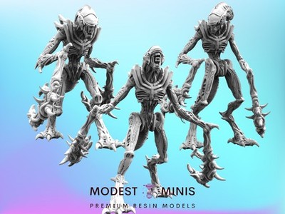 Xeno Mantis Set - 32mm Scale Miniature | Cyberpunk | Role Playing | Papsikel