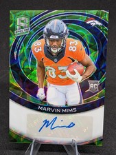 2023 Panini Spectra - Neon Green Rookie Autograph Marvin Mims /35 (RC)