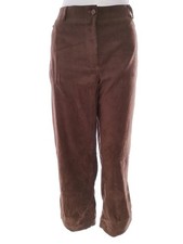 Vintage Women's Trousers Brown Button Front Pockets Dark Academia Pardon US 8