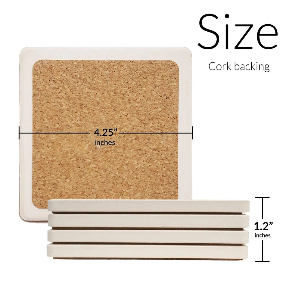 Posavasos absorbentes, 4-1/4 pulgadas, "Colección de vidrio artístico Frank Lloyd Wright", Se... Foto 2 de 2