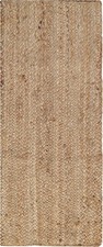 Jute Braided Burlap Runner, Natural - 13X36 Inches, Small Decorative Farmhouse T