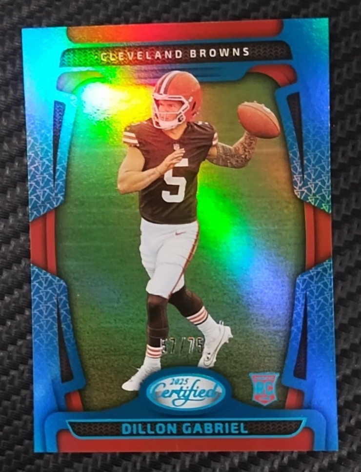 2025 Panini Certified Dillon Gabriel Teal 57/75 Holo SP Rookie BROWNS #192 RARE