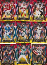 2025 Football Select Prizm Red & Yellow Shock Draft Picks - Complete Your Set