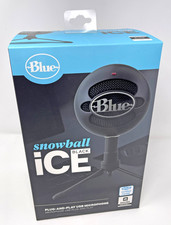 Blue Snowball Black iCE USB Microphone 988-000067 New in Box Logitech