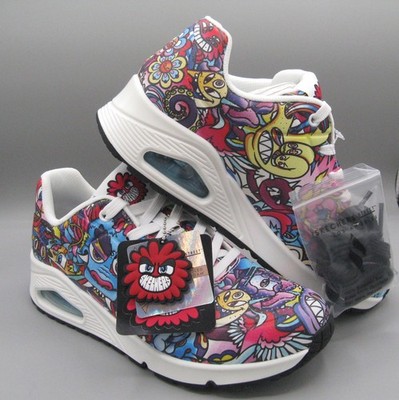 SKECHERS X VEXX Uno Color Doodle Sneakers Womens 8 Shoes Tags