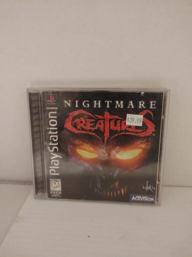 PlayStation PS1 Nightmare Creatures jeu vidéo manuel dégâts rayures fonctionne - Photo 1/5