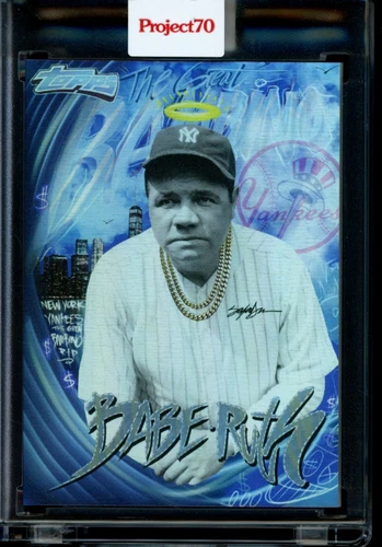 2021 Topps Project 70 Card #627 Babe Ruth 2008 by King Saladeen Rainbow Foil /70