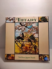 750 Pc Jigsaw Puzzle Tiffany Stained Glass By Ceaco 24x18inches