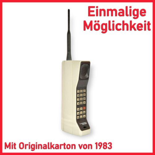 ► Motorola DynaTAC 8000X MIT ORIGINALKARTON US 1983 Wertanlage Geldanlage Antik◄ - Picture 1 of 13