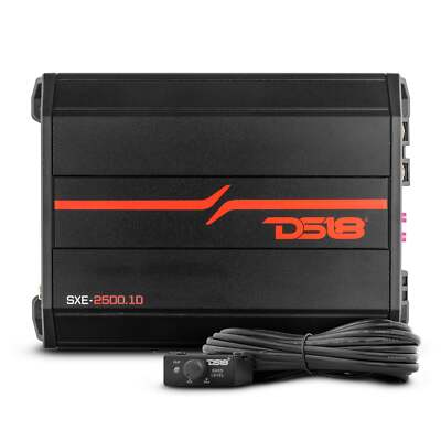#ad DS18 SXE 2500.1D Car Amplifier Class D 1 Channel Monoblock Peak Power 2500W $239.95