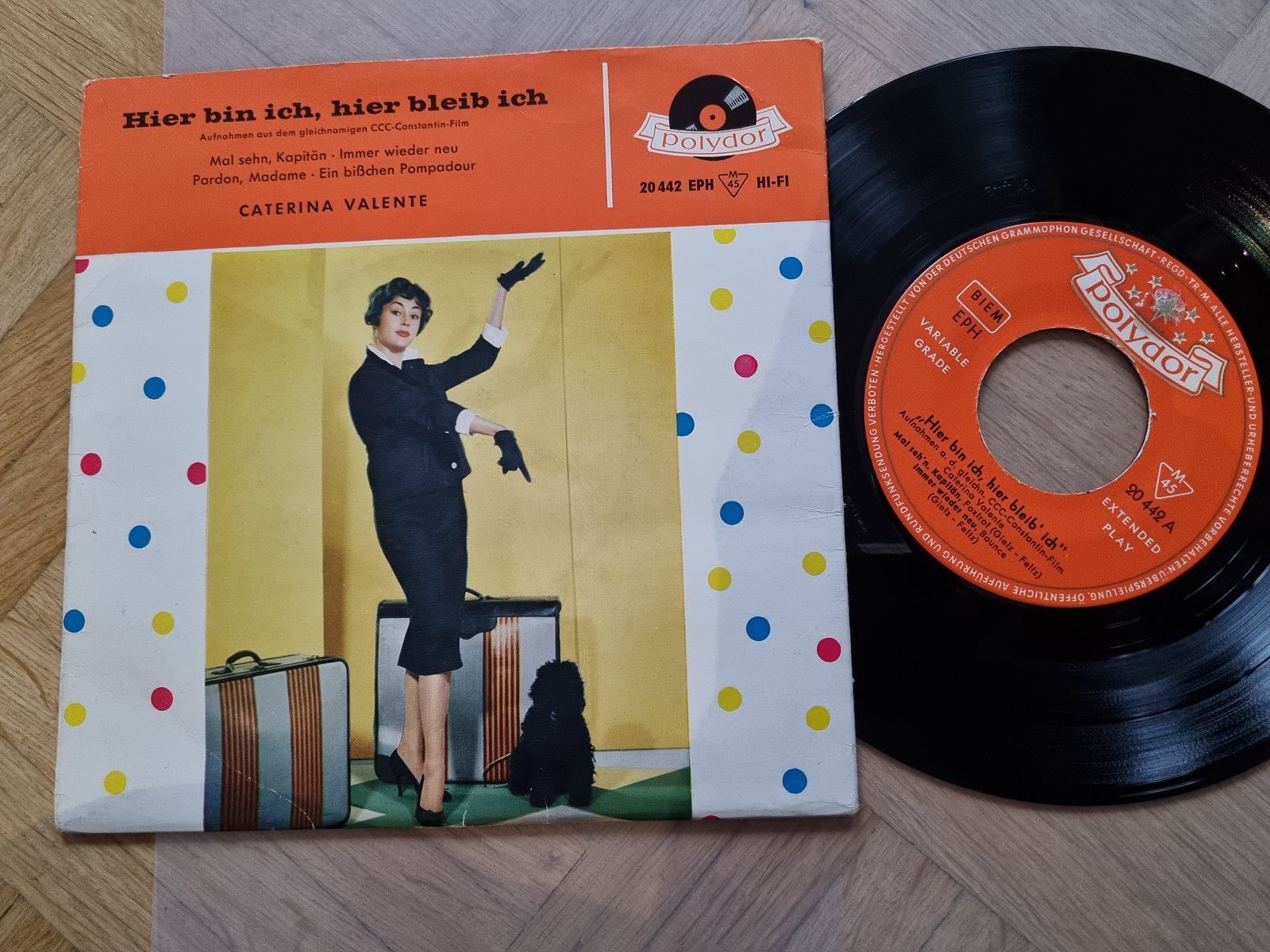 7"" Single Vinyl Caterina Valente - Hier bin ich, hier bleib ich Printed in Germa