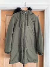 Zara Women's Warm Coat - Olive Green , Size XS