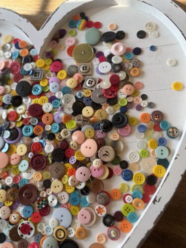 Craft Sewing Button Lot 11 Colorful Mixed Buttons Crafting Various colors - Picture 4 of 4
