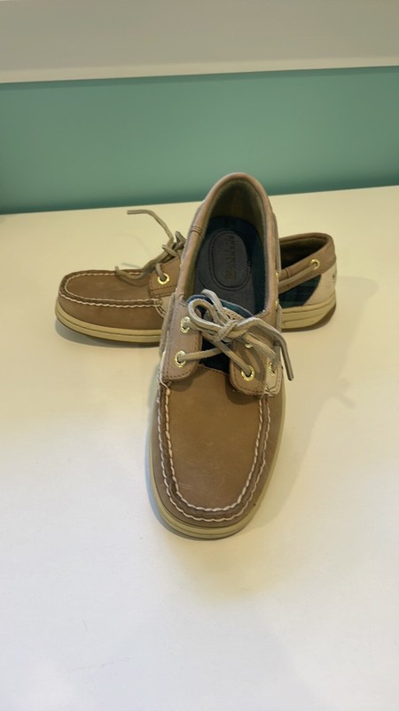 Sperry Tan Top Sliders 7 M