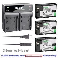 Kastar Battery Dual Rapid Charger for Canon LP-E6 LP-E6N LC-E6  Canon EOS 7D
