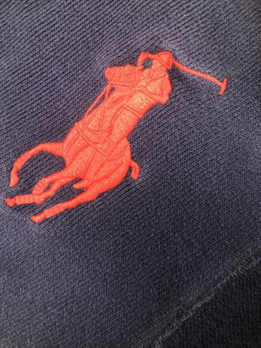 Children POLO Ralph Lauren Navy Blue 1/4 Zip Big Pony Pullover Sz Small (8) - Picture 2 of 7