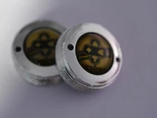Ciocc gold crankset dust caps fit Campagnolo record shimano ofmega