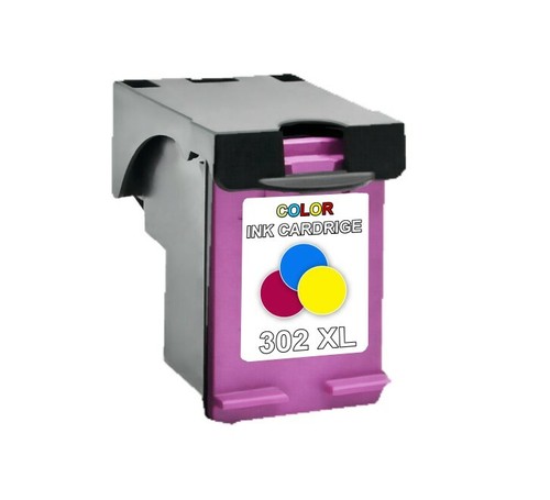 Eurotone 2x Cartucce Compatibili HP 302XL - 1 Nero E 1 Colore CMYK Per Stampanti DeskJet, OfficeJet, Envy - 5