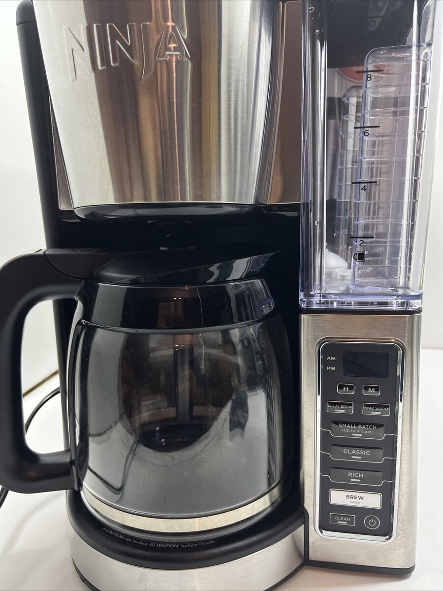 Ninja CE201 12-Cup Programmable Brewer Coffee Maker - Silver NO GLASS  CARAFE