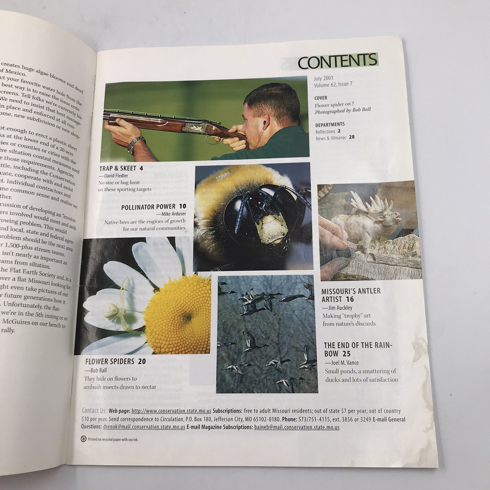 Vintage Missouri Conservationist Magazine July 2001 Vol 62 Issue 7 Hunting MDOC