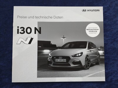 Hyundai i30 N Preise und technische Daten Prospekt 06.2020