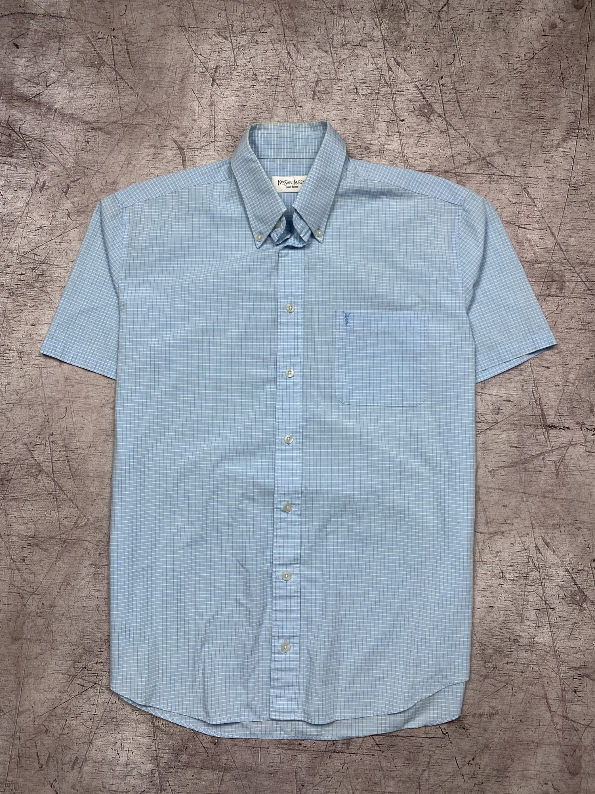 Camicia Yves Saint Laurent YSL vintage uomo manica corta taglia M