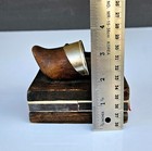 Antique Carved Wooden Clog Match Holder — photo 8