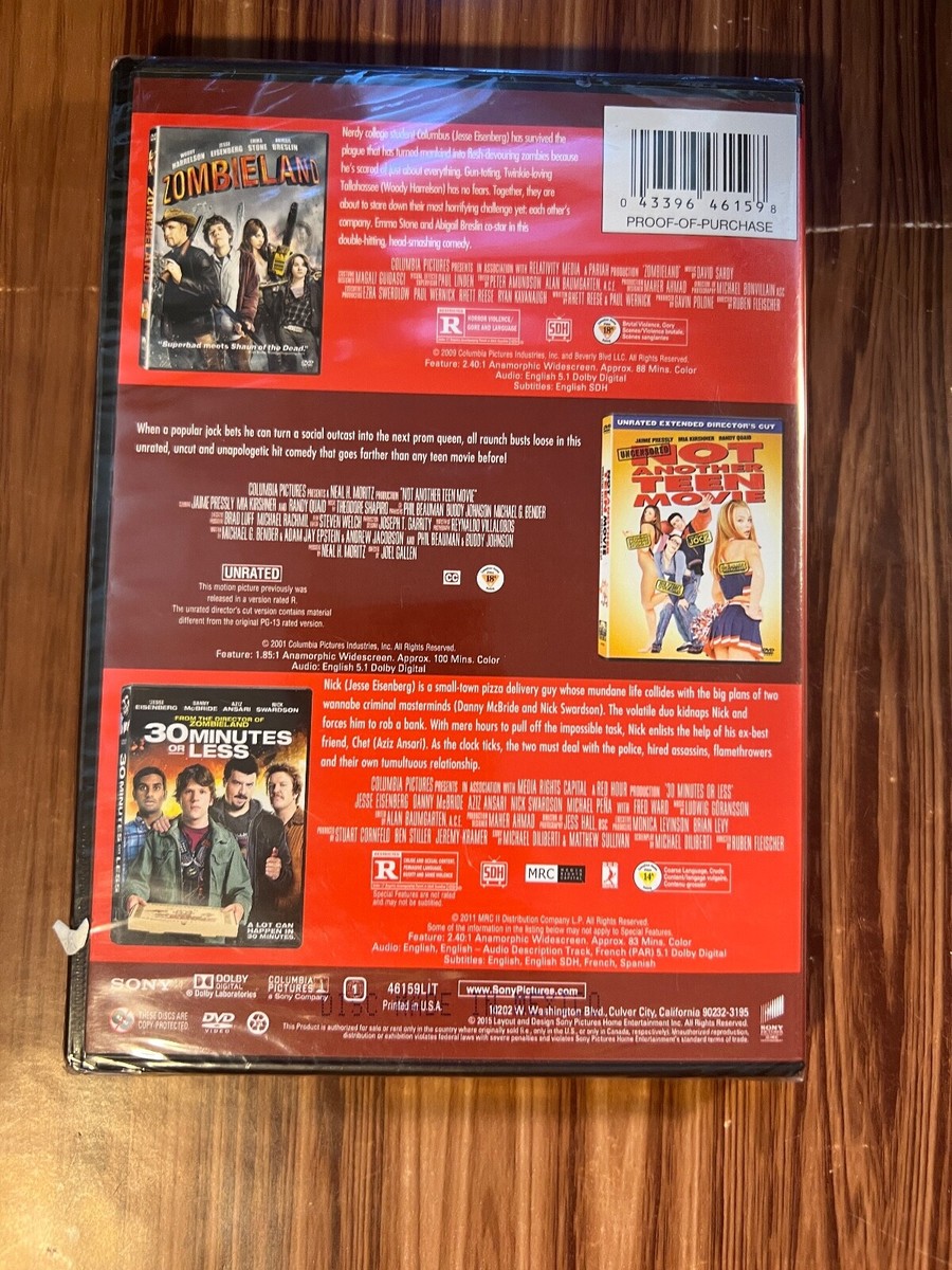 The Laugh Out Loud 3 Movie Collection Zombieland Not Another Teen