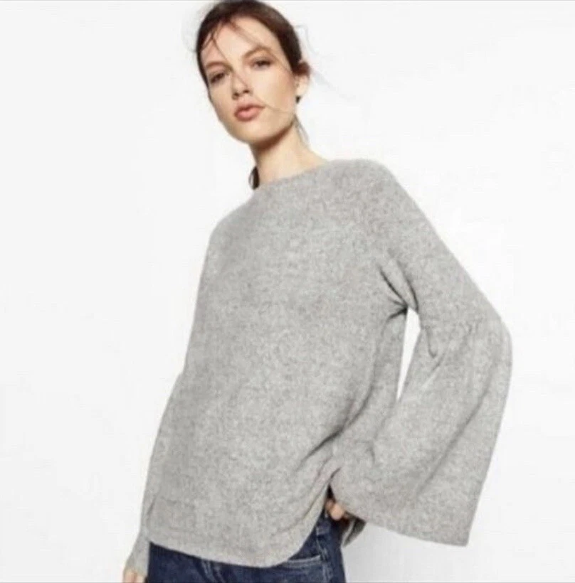 Bell sleeve sweater zara deals