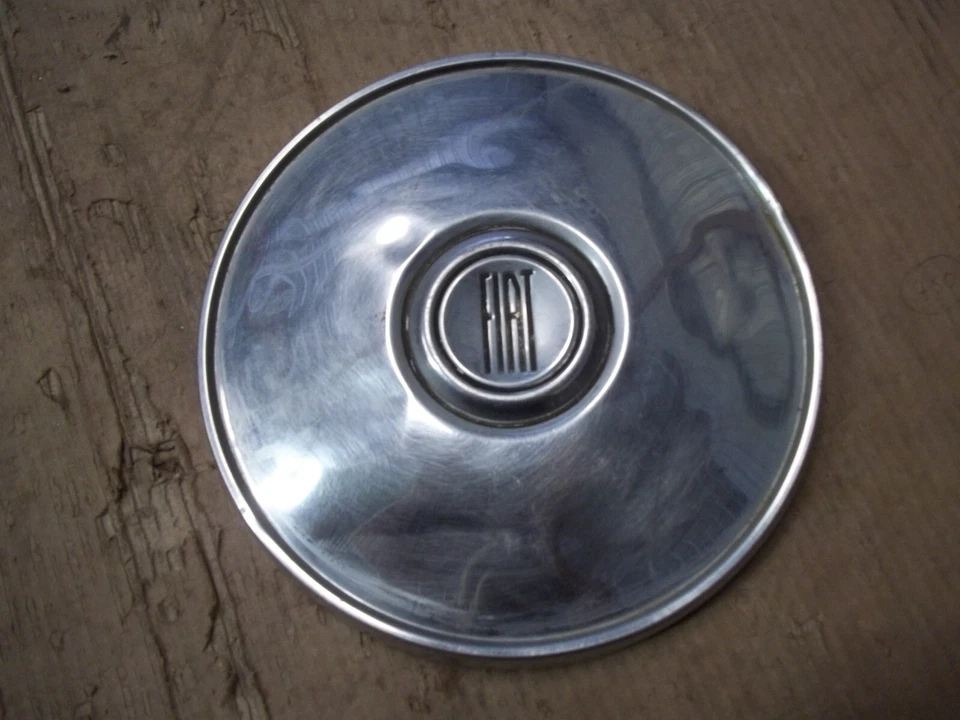 Fiat Hubcap Rim Wheel Lug Cover Center Hub Cap OEM USED 9 3/4" SET - Image 3 of 4