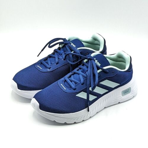 Adidas "Cloudfoam Comfy" scarpe ultraleggere da donna per tutti i giorni (verde navy/schiuma di mare) - Foto 3 di 19