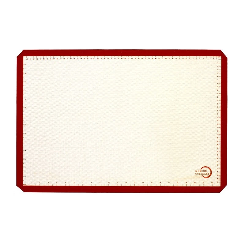 Mercer Culinary Half Size Silicone Bake Mat 11.7x16.5 Orange