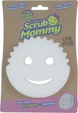 Scrub Daddy Dual Sided Sponge and Scrubber Scrub Mommy Dye Free PK-1 W/FREE GIFT