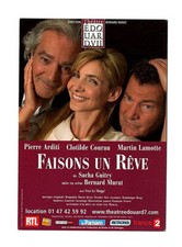 FAISONS UN REVE carte postale Pierre ARDITI Clotilde COURAU Martin LAMOTTE