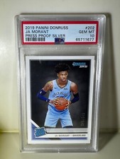 2019-20 Ja Morant Donruss Rated Rookies Press Proof Silver PSA 10 ERROR RC 1/1
