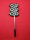Rare *Half Dozen* Cloverleaf Greaseless Doughnut Donut Maker Long Handle Camping