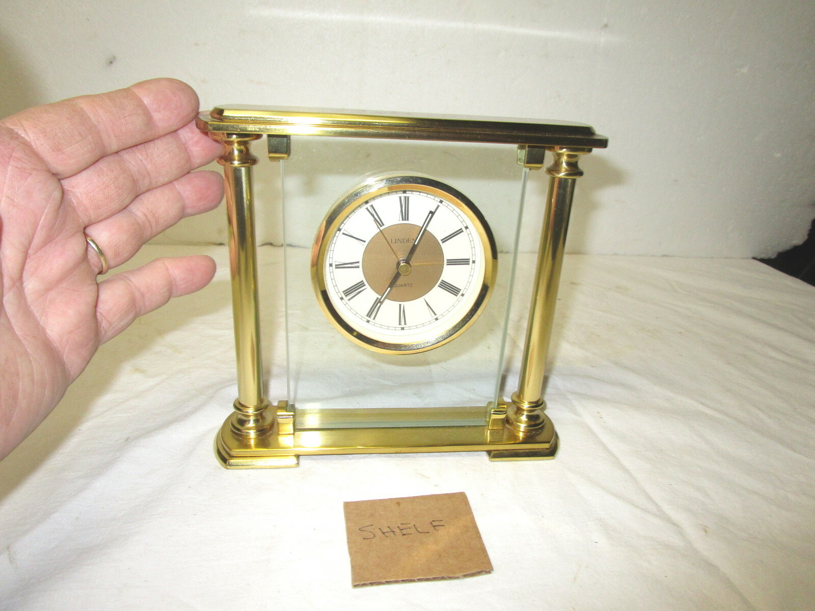 Solid brass Linden quartz alarm clocksworks great! eBay
