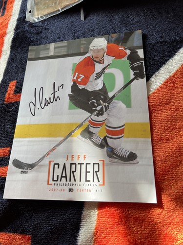 PHILADELPHIA  FLYERS NHL “JEFF CARTER”, Extremely Rare AUTOGRAPHED 2007  PHOTO - Picture 1 of 11