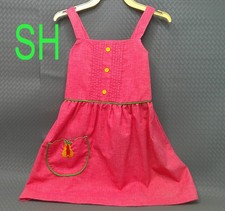 Vintage 1970s Pink Girl Child Sundress Dress JCPenney Union Made Smocked Sz6