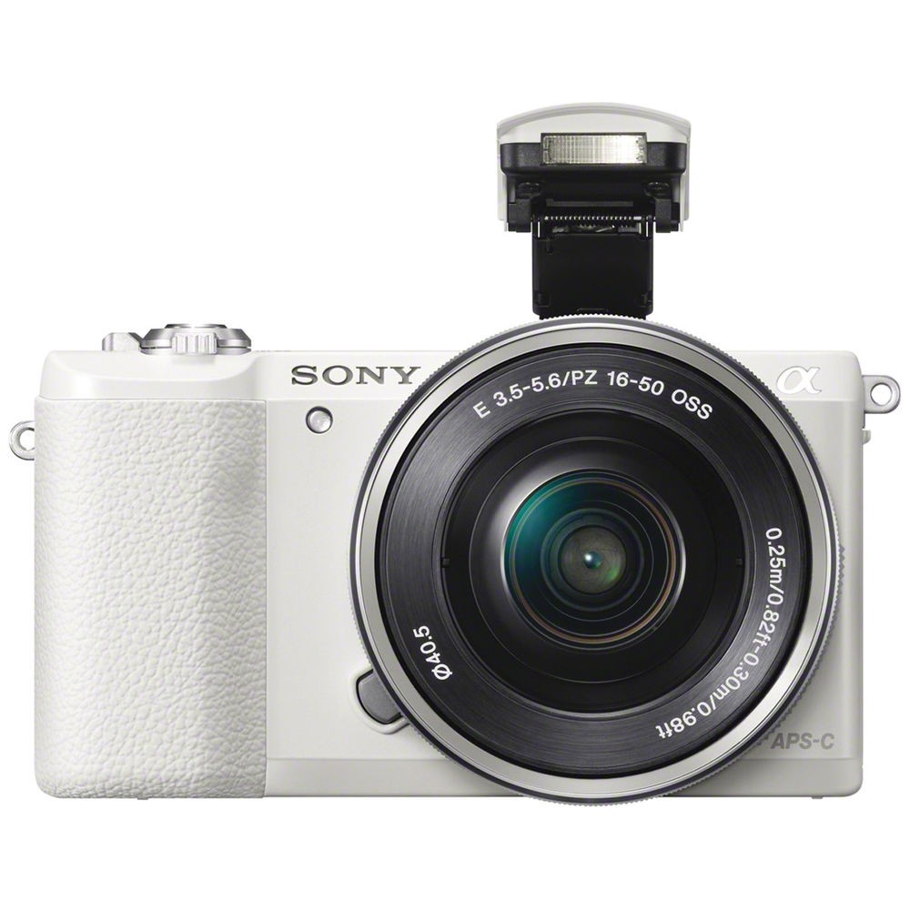 Sony Alpha a5100 Mirrorless Digital Camera (White) with 16