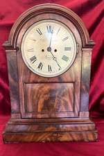 Quality Large English Double Fusee Mahogany Bracket Clock