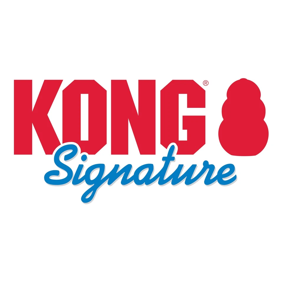 KONG Signature Balls Giocattolo Resistente Da Riporto Per Cani Confezione Da 2 - Immagine 3 di 4