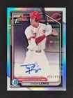 2024 Bowman Draft Tyson Lewis 1st Chrome Refractor Auto/499 #CPA-TL CIN Reds