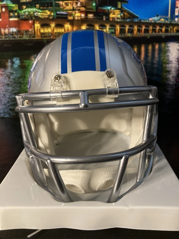 MINICASCO FIRMADO POR JARED GOFF DETROIT LIONS/AUTÓGRAFO CERTIFICADO DE AUTENTICIDAD DE FANÁTICOS Foto 4 de 4