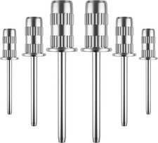 Nail Drill Bits,Sanding Bands for Shaft 3/32 inch,Drill Silver