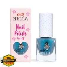 MISS NELLA Blue The Candles Glitter Peel Off Kids Nail Polish