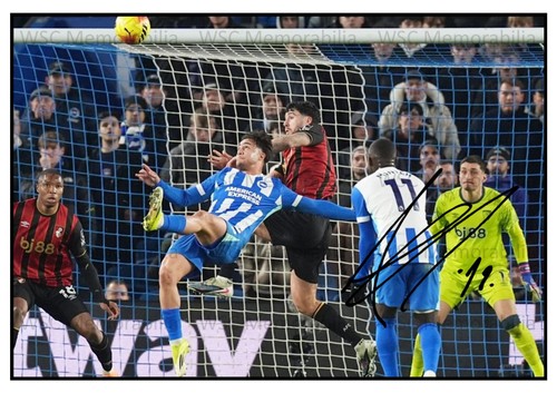 12146. Charalampos Kostoulas Signed Pictures (A4 Prints) Brighton Olympiakos