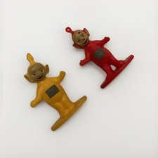 Lot of 2 Vintage Teletubbies Figures 3" 1998 Ragdoll Hasbro Cake Toppers