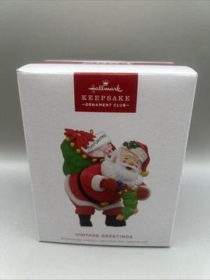 Hallmark Keepsake 2024 Vintage Greetings Ornament Member Exclusive 1st in Series
