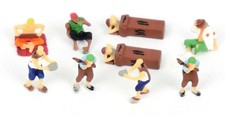 N Gauge Homeless People Figure Set and Accessories Painted Model Railway
